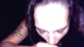 Night Blowjob and Facial (Excuse the gag at the end)
