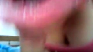 Pretty masked brunette milf wife make a hell of a blowjob when parents s