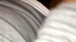 Hubby records wife sitting on cock 