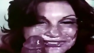 Vintage bbc facial on nympho wife