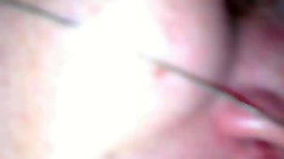 Sexy wife pussyfucked wearing crotchless panties POV