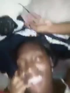 JAMAICAN SCHOOL TEACHER FUCKING HER STUDENT WHILE ON THE PHONE WITH HER MAN