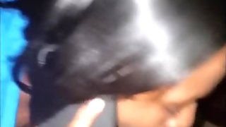 Ebony teen cheat on boyfriend while on the phone with him